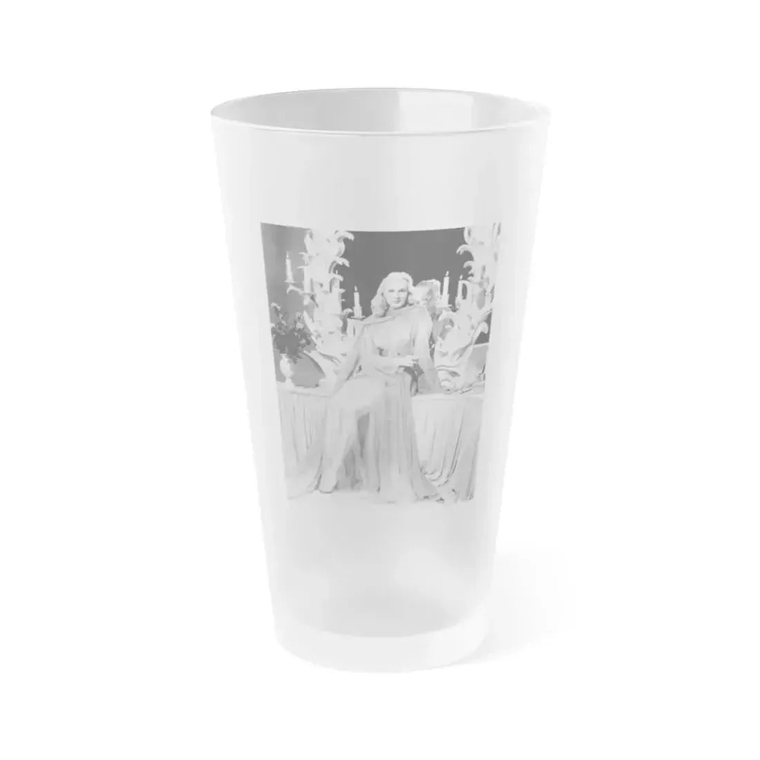Adele Jergens #287 (Vintage Female Icon) Frosted Pint Glass 16oz 16oz Frosted - Go Mug Yourself