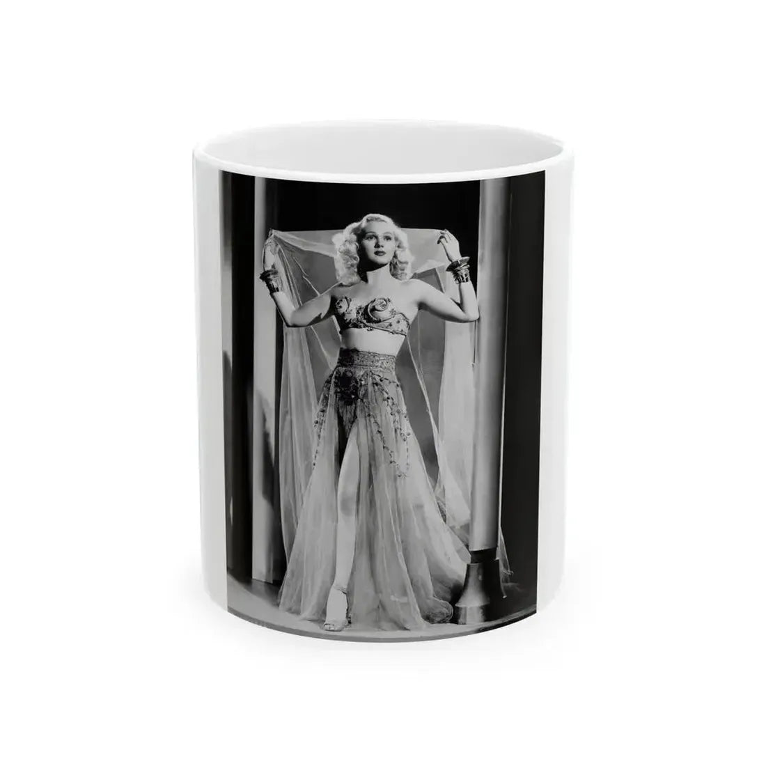 Adele Jergens #40 (Vintage Female Icon) White Coffee Mug 11oz - Go Mug Yourself