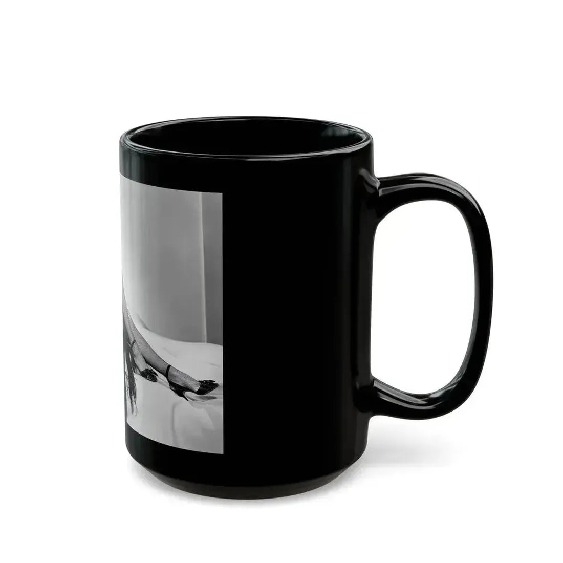 Adele Jergens #44 (Vintage Female Icon) Black Coffee Mug - Go Mug Yourself