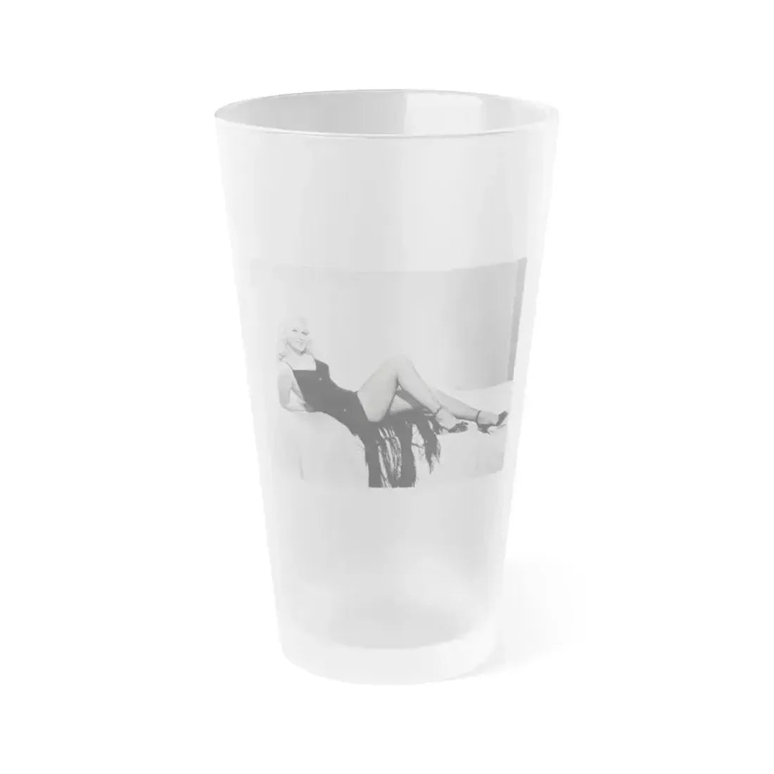 Adele Jergens #44 (Vintage Female Icon) Frosted Pint Glass 16oz 16oz Frosted - Go Mug Yourself