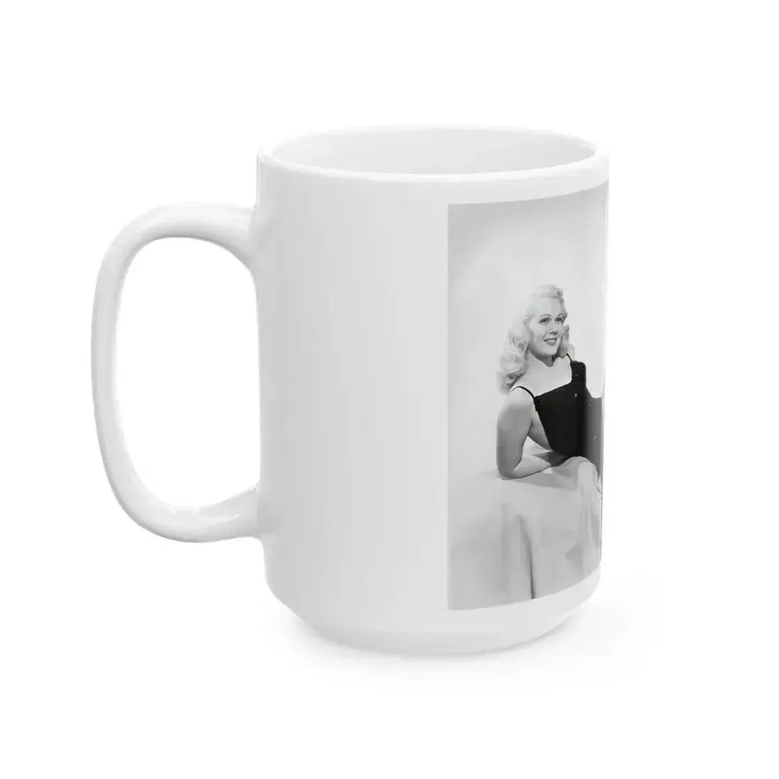 Adele Jergens #44 (Vintage Female Icon) White Coffee Mug - Go Mug Yourself