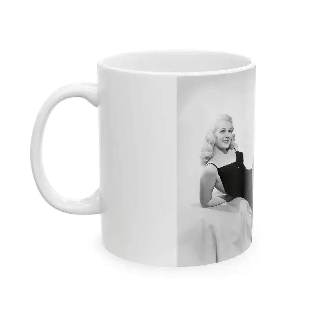 Adele Jergens #44 (Vintage Female Icon) White Coffee Mug - Go Mug Yourself