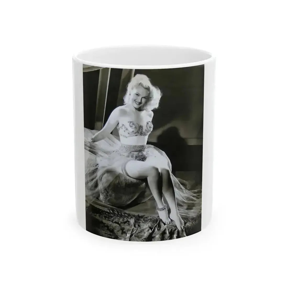 Adele Jergens #47 (Vintage Female Icon) White Coffee Mug 11oz - Go Mug Yourself