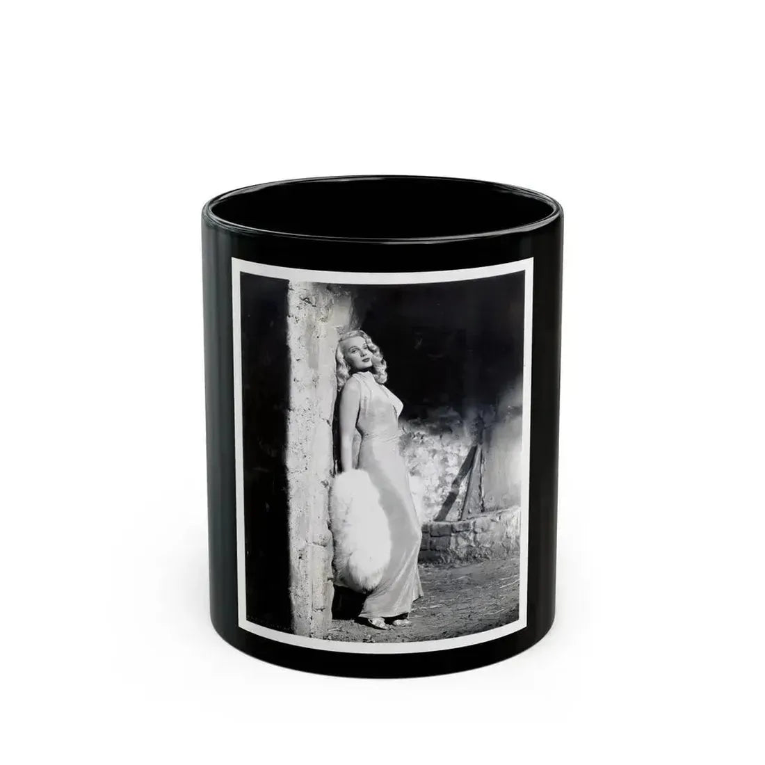 Adele Jergens #48 (Vintage Female Icon) Black Coffee Mug 11oz - Go Mug Yourself