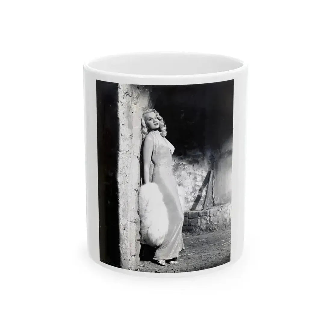 Adele Jergens #48 (Vintage Female Icon) White Coffee Mug 11oz - Go Mug Yourself