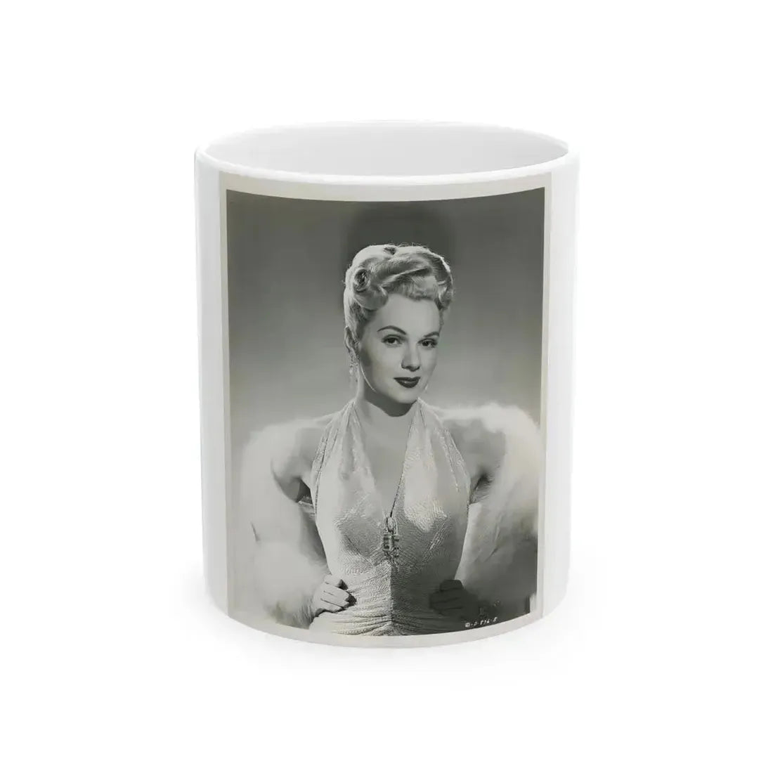 Adele Jergens #49 (Vintage Female Icon) White Coffee Mug 11oz - Go Mug Yourself