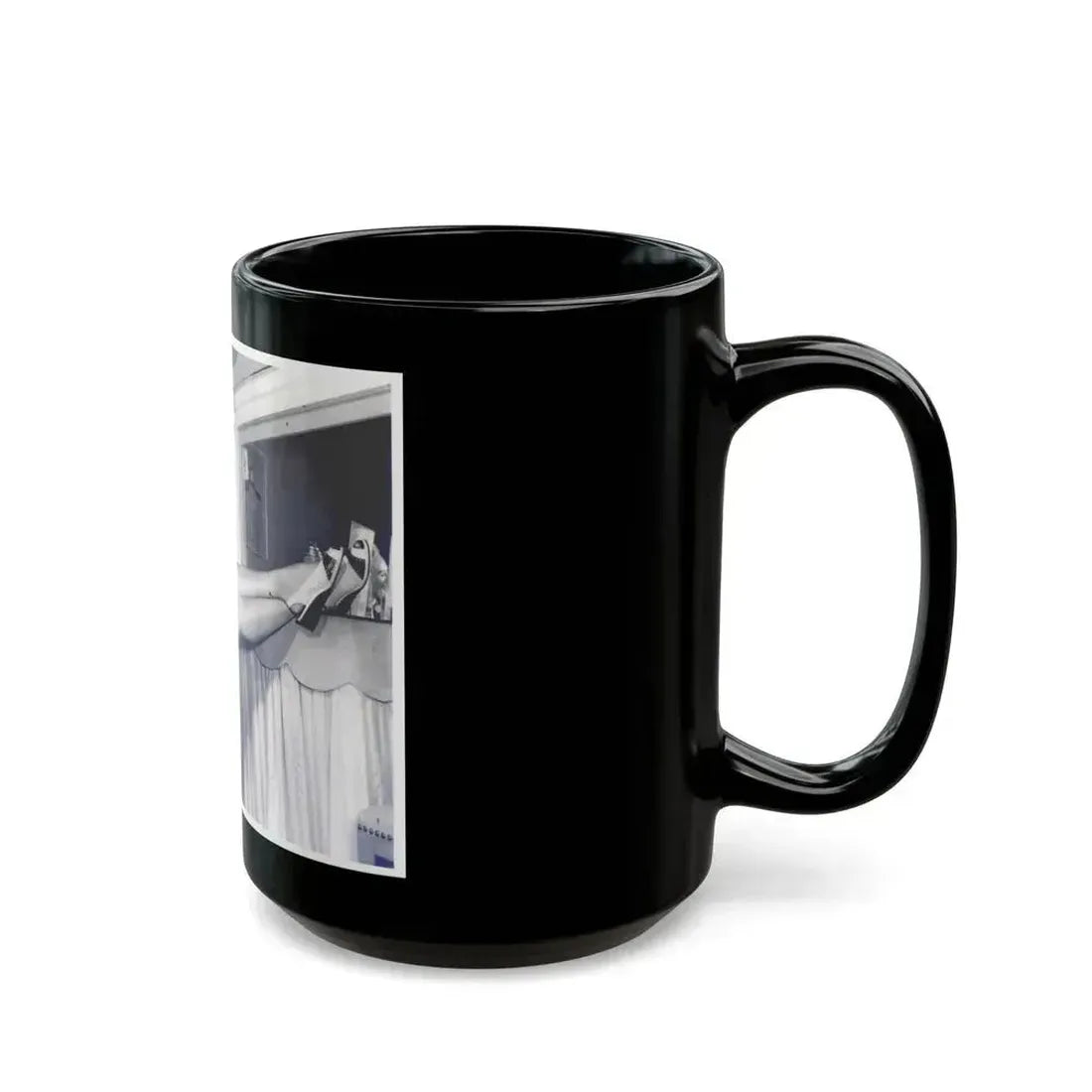 Adele Jergens #50 (Vintage Female Icon) Black Coffee Mug - Go Mug Yourself