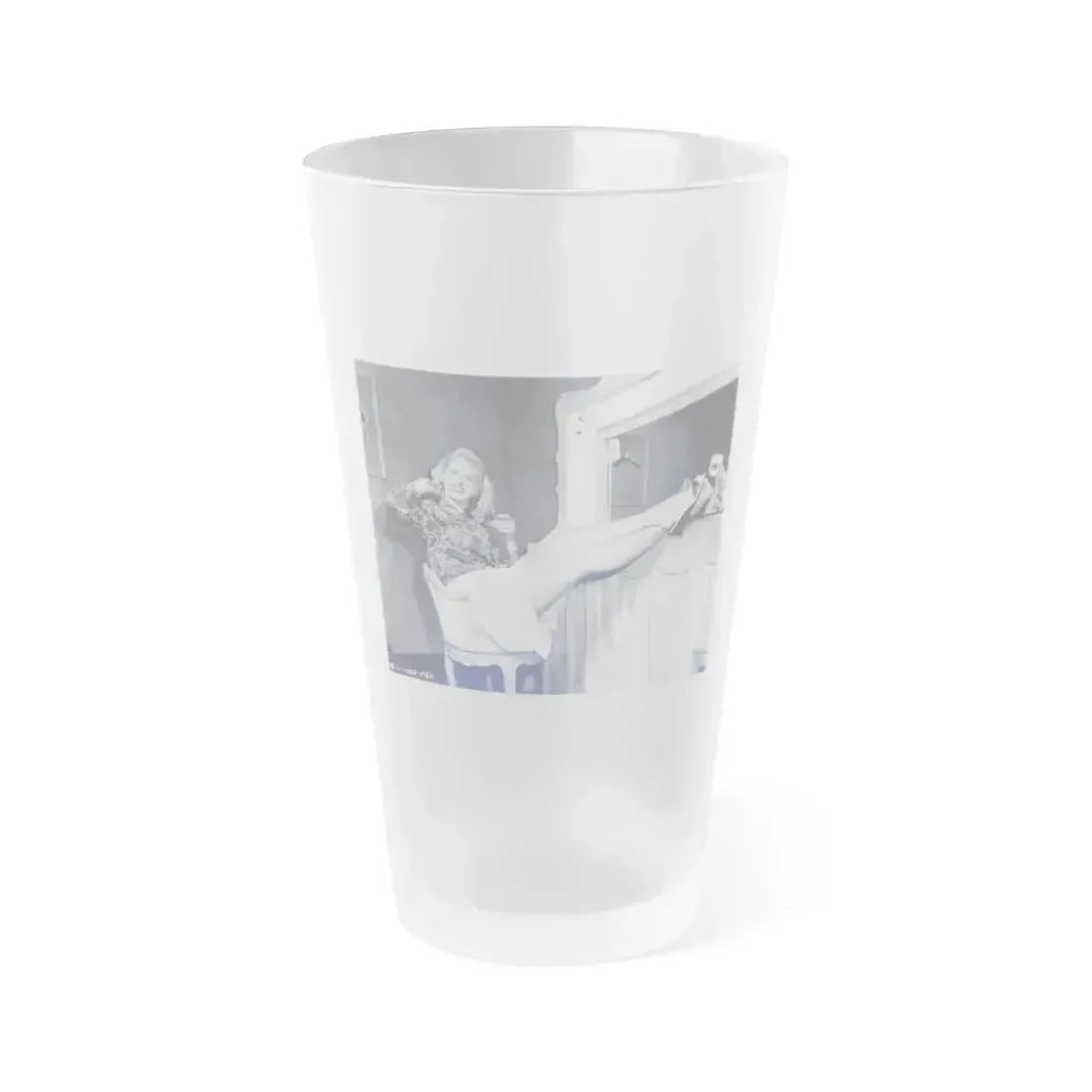 Adele Jergens #50 (Vintage Female Icon) Frosted Pint Glass 16oz 16oz Frosted - Go Mug Yourself