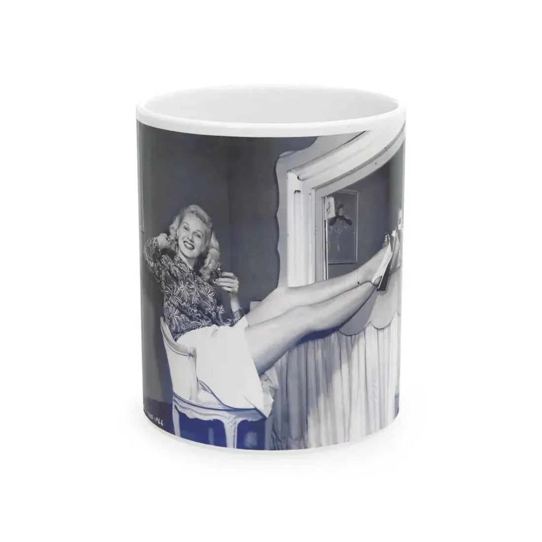 Adele Jergens #50 (Vintage Female Icon) White Coffee Mug 11oz - Go Mug Yourself