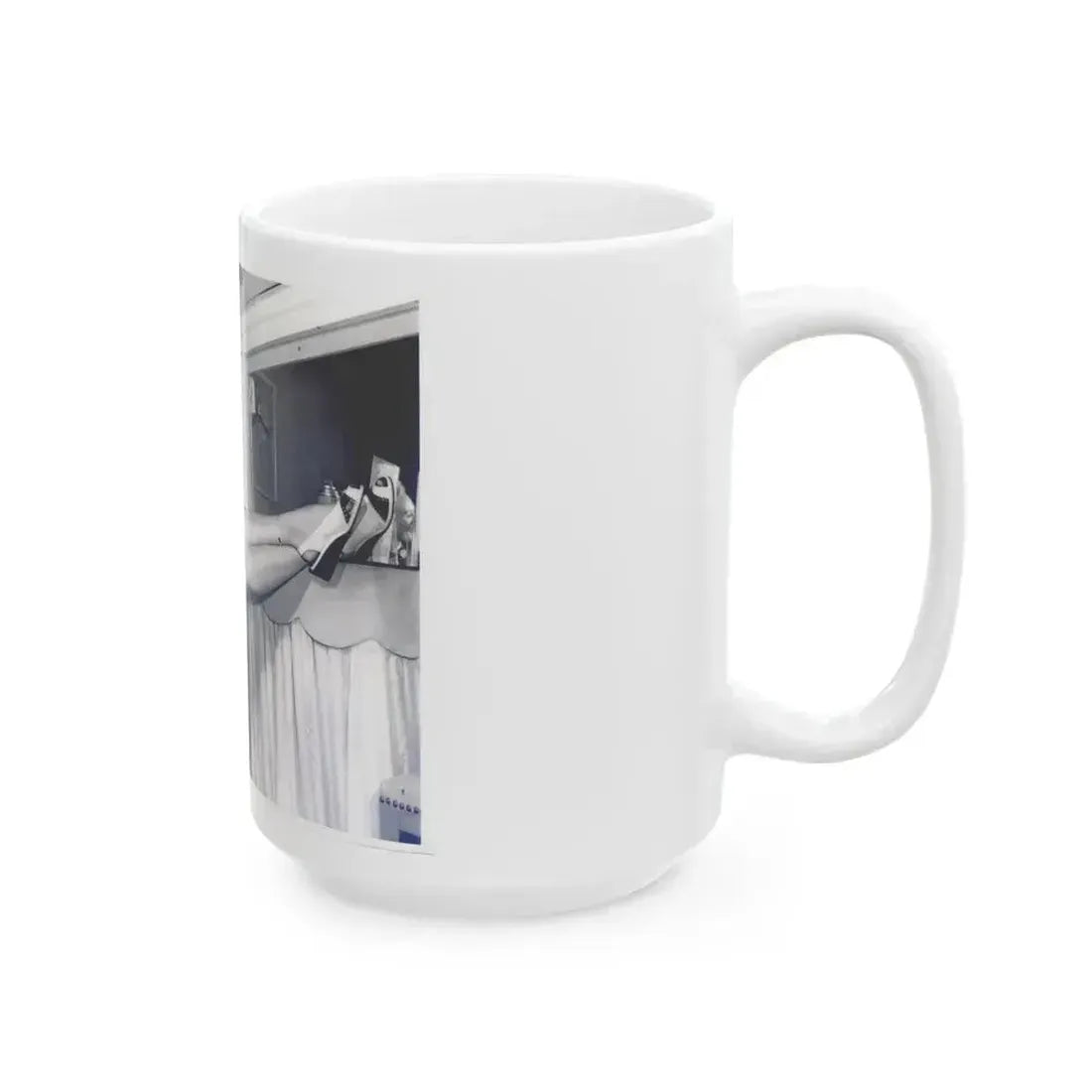 Adele Jergens #50 (Vintage Female Icon) White Coffee Mug - Go Mug Yourself
