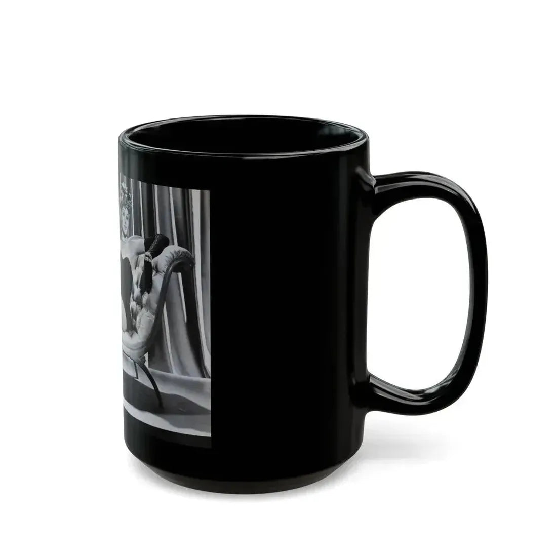 Adele Jergens #63 (Vintage Female Icon) Black Coffee Mug - Go Mug Yourself