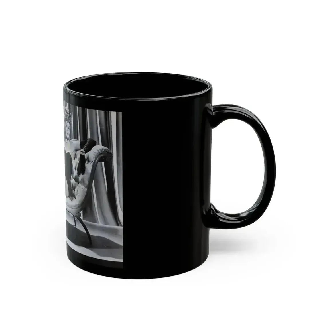 Adele Jergens #63 (Vintage Female Icon) Black Coffee Mug - Go Mug Yourself