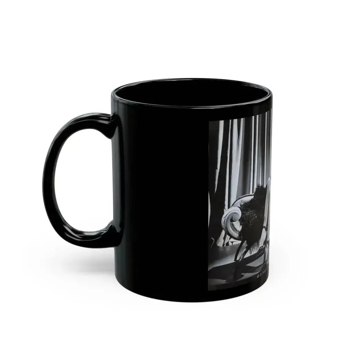 Adele Jergens #63 (Vintage Female Icon) Black Coffee Mug - Go Mug Yourself