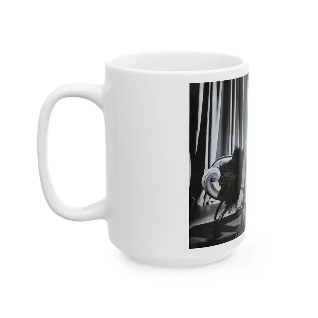 Adele Jergens #63 (Vintage Female Icon) White Coffee Mug - Go Mug Yourself