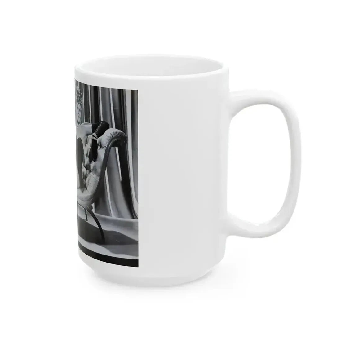 Adele Jergens #63 (Vintage Female Icon) White Coffee Mug - Go Mug Yourself