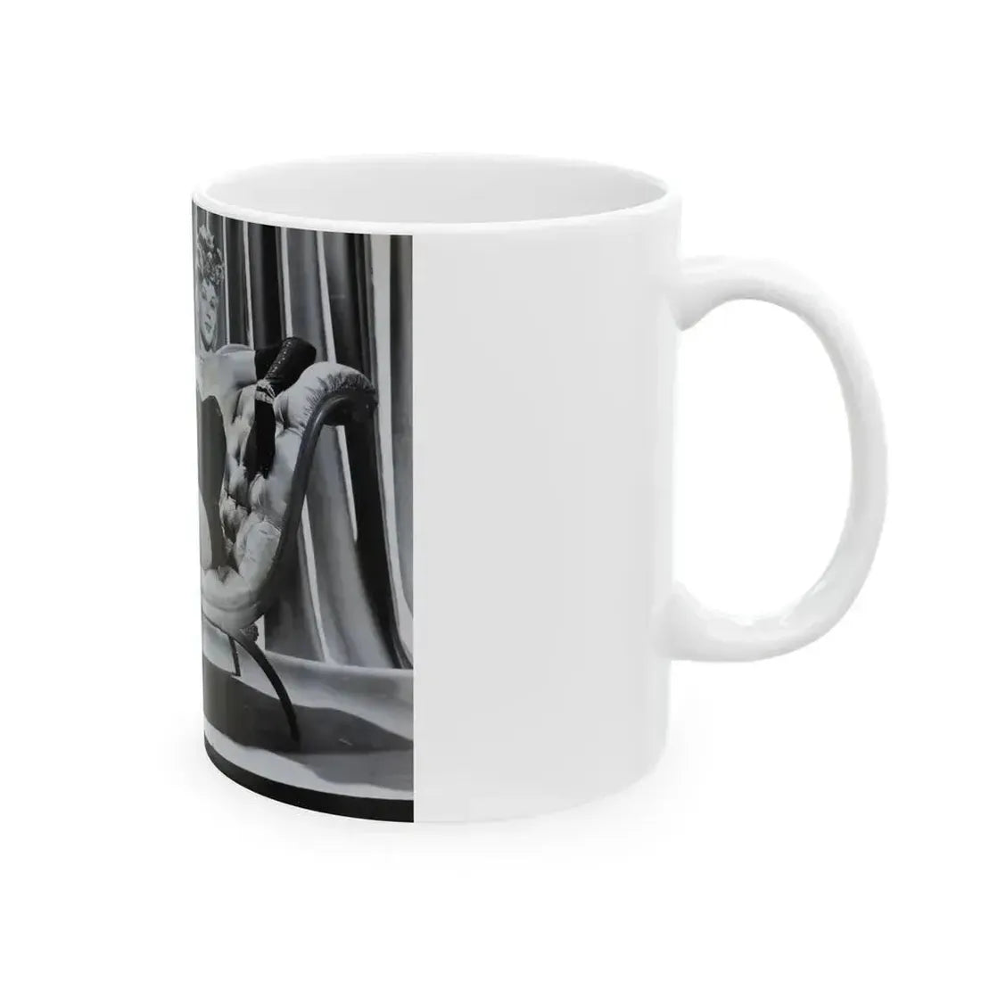 Adele Jergens #63 (Vintage Female Icon) White Coffee Mug - Go Mug Yourself