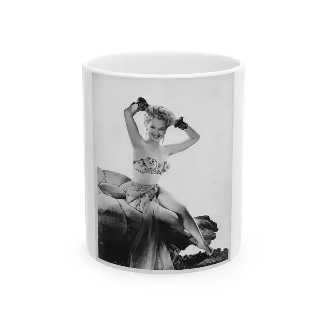 Adele Jergens #68 (Vintage Female Icon) White Coffee Mug 11oz - Go Mug Yourself
