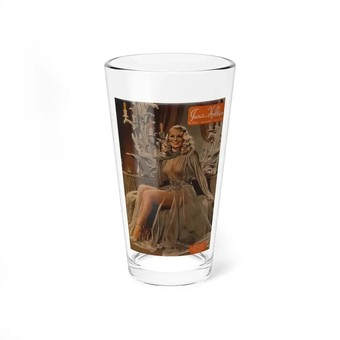 Adele Jergens #74 - Mag. Cover (Vintage Female Icon) Pint Glass 16oz 16oz - Go Mug Yourself