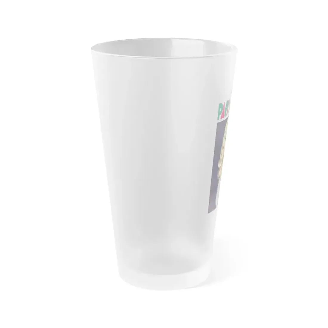 Adele Jergens #77 - Paris Mag. Cover (Vintage Female Icon) Frosted Pint Glass 16oz - Go Mug Yourself