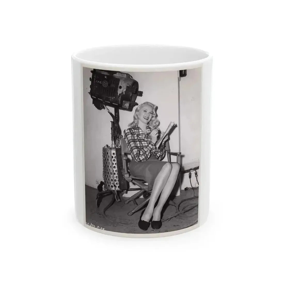 Adele Jergens #82 (Vintage Female Icon) White Coffee Mug 11oz - Go Mug Yourself