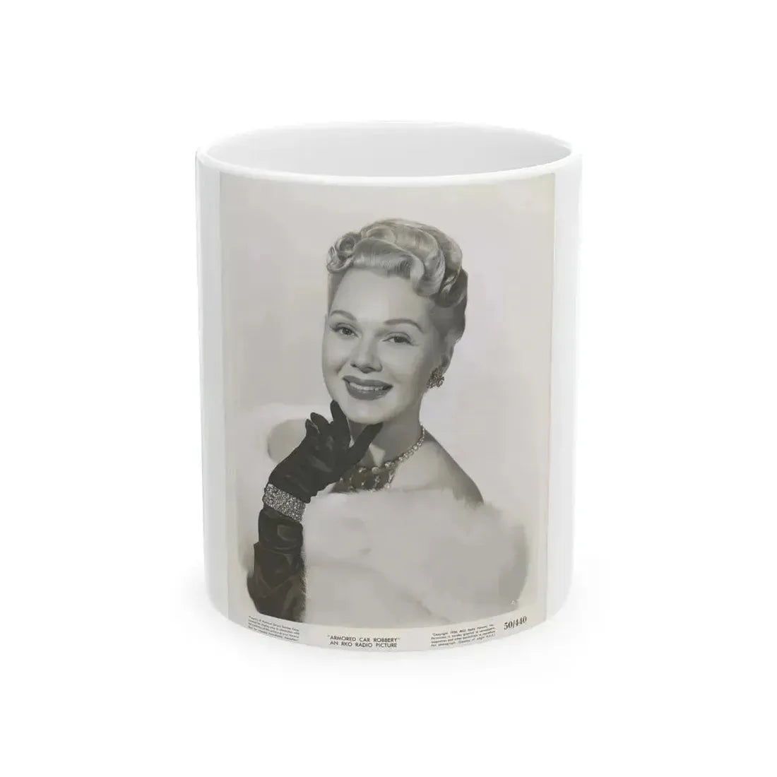 Adele Jergens #84 (Vintage Female Icon) White Coffee Mug 11oz - Go Mug Yourself