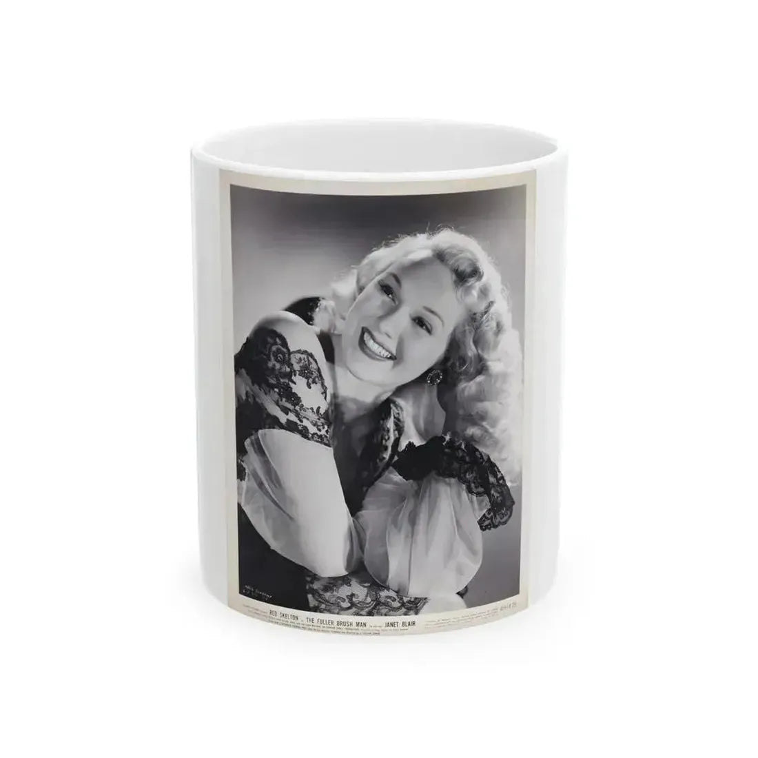 Adele Jergens #92 (Vintage Female Icon) White Coffee Mug 11oz - Go Mug Yourself