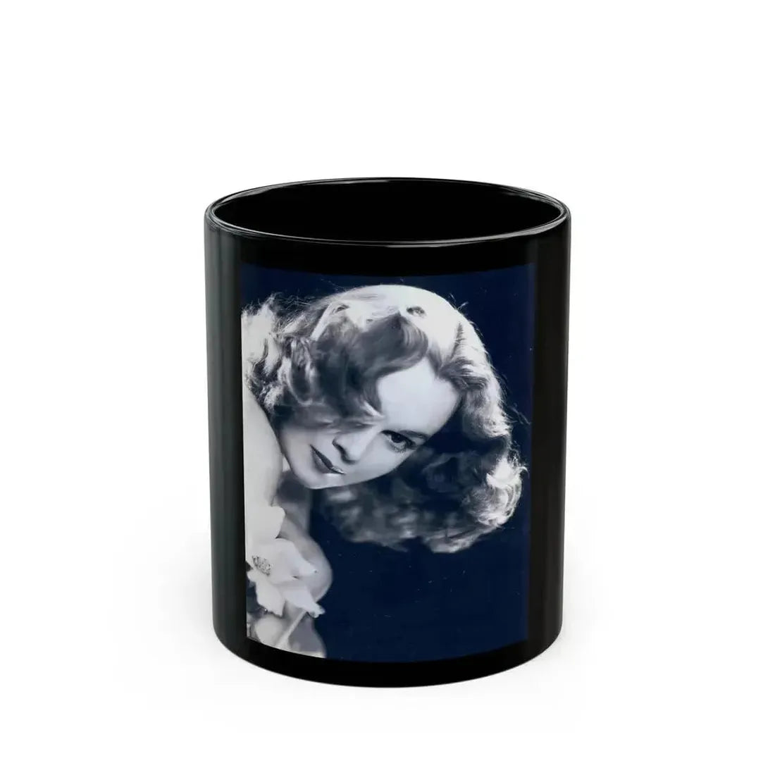 Adele Jergens #93 (Vintage Female Icon) Black Coffee Mug 11oz - Go Mug Yourself
