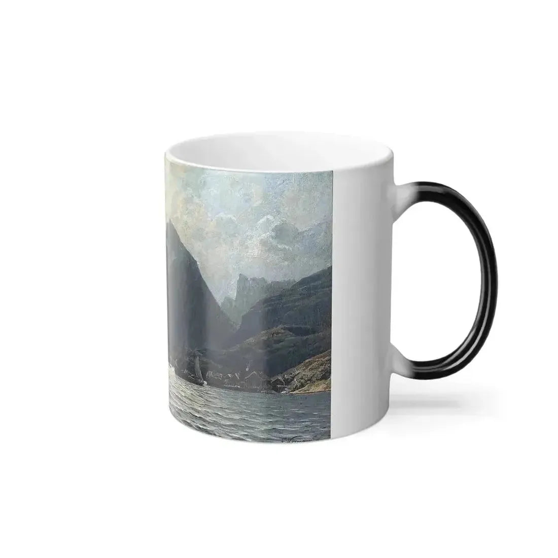 Adelsteen Normann (1848-1918) Fra Reine i Lofoten - 1880 - Color Changing Mug 11oz - Go Mug Yourself