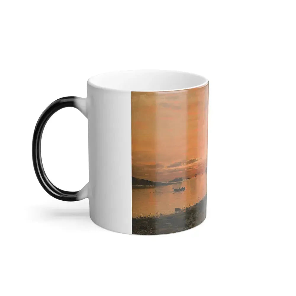 Adelsteen Normann (1848-1918) Kustvy - Oil on canvas supported on panel - Color Changing Mug 11oz - Go Mug Yourself