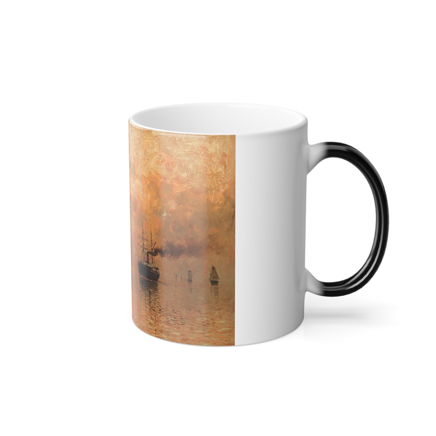 Adelsteen Normann (1848-1918) Ships in the Sunset - Color Changing Mug 11oz-Go Mug Yourself