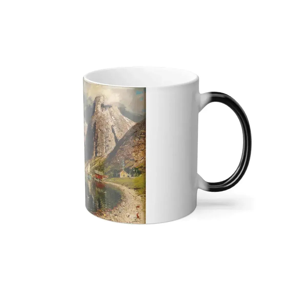 Adelsteen Normann (1848-1918) Sommer im Fjord - oil on canvas 1918 - Color Changing Mug 11oz - Go Mug Yourself