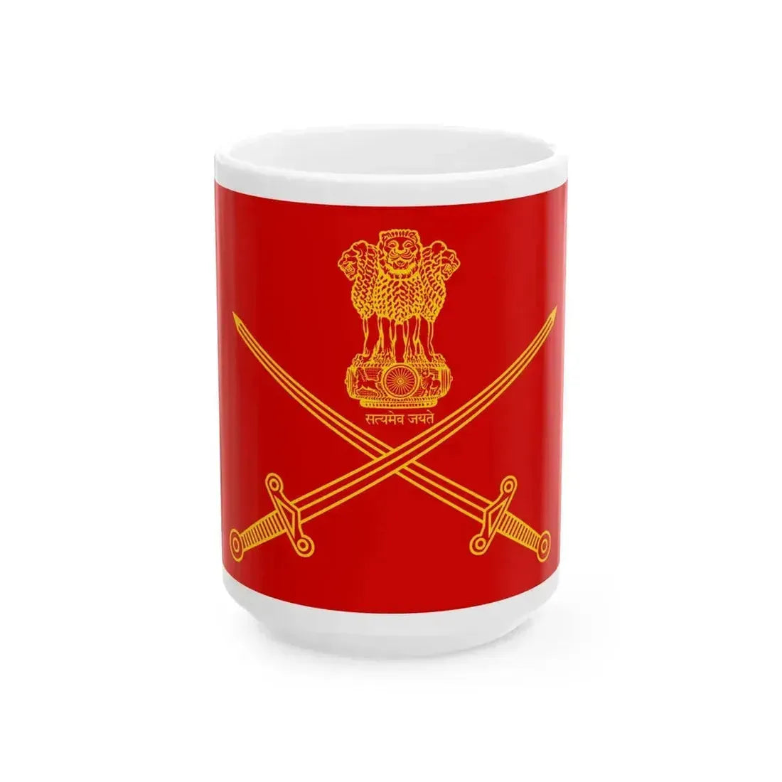 ADGPI Indian Army (India) White Coffee Mug 15oz - Go Mug Yourself