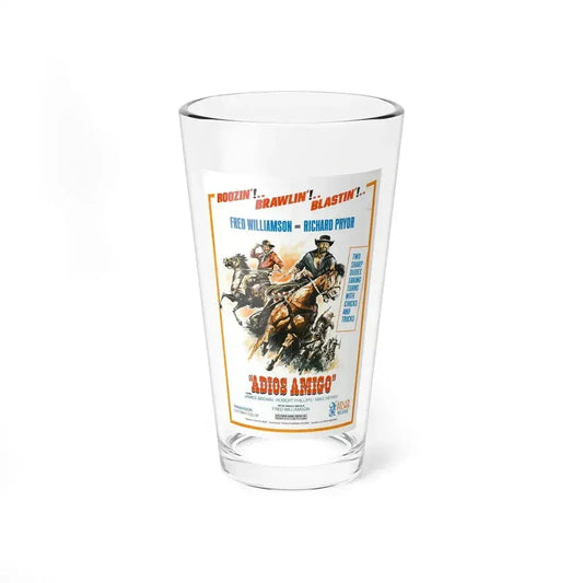 ADIOS AMIGO 1976 Movie Poster - Pint Glass 16oz 16oz - Go Mug Yourself
