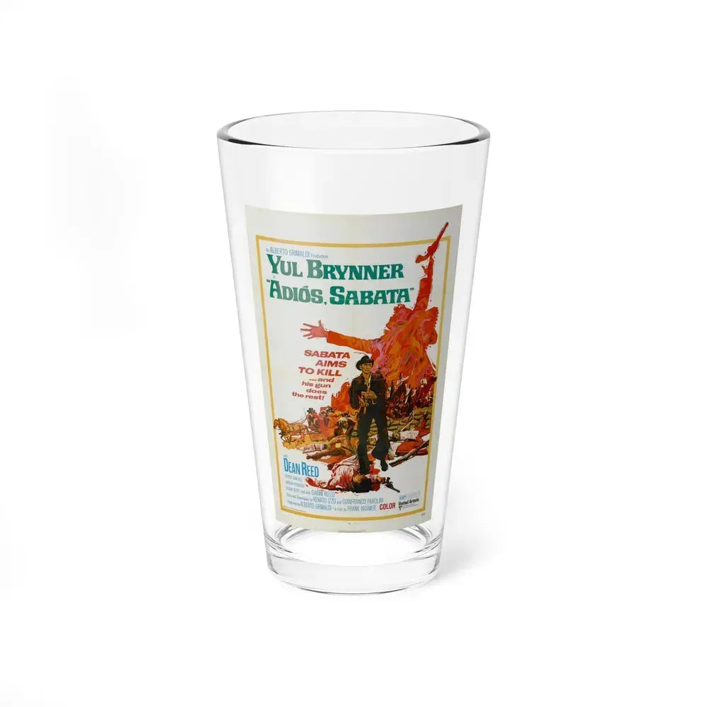 ADIOS SABATA 1970 Movie Poster - Pint Glass 16oz 16oz - Go Mug Yourself