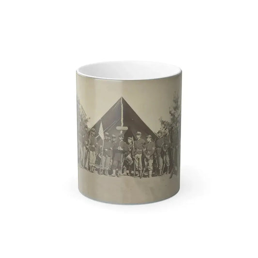 Adjutant and First Sergeants, 22D N. Y. S. M. Near Harper's Ferry, Va.1861 (I.E.1862 ) (U.S. Civil War) Color Changing Coffee Mug 11oz Default Title - Go Mug Yourself