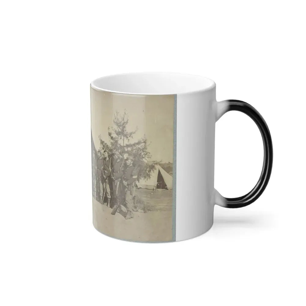 Adjutant and First Sergeants, 22D N. Y. S. M. Near Harper's Ferry, Va.1861 (I.E.1862 ) (U.S. Civil War) Color Changing Coffee Mug 11oz - Go Mug Yourself