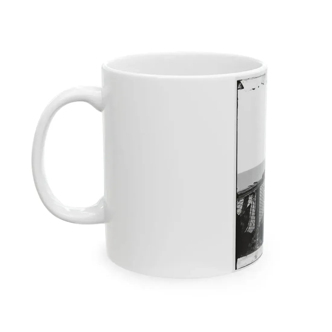 Adm. David D. Porter, Lt. Commander, On Deck Of U.S. Steamship Fulton. (U.S. Civil War) White Coffee Mug - Go Mug Yourself