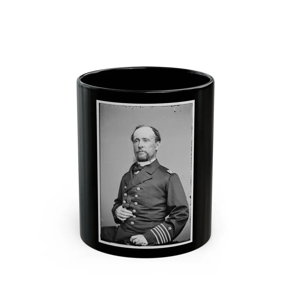 Adm. Rodgers 001 (U.S. Civil War) Black Coffee Mug 11oz - Go Mug Yourself