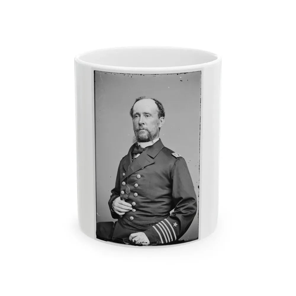 Adm. Rodgers 001 (U.S. Civil War) White Coffee Mug 11oz - Go Mug Yourself