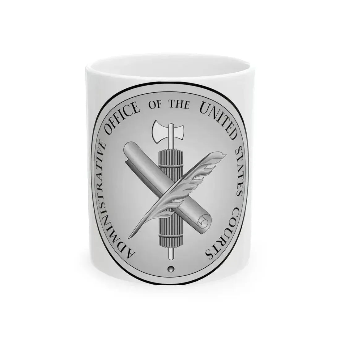 Administrative Office of the United States Courts - White Coffee Mug 11oz - Go Mug Yourself