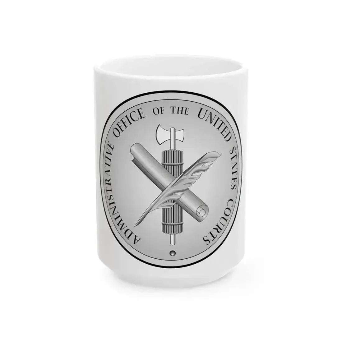 Administrative Office of the United States Courts - White Coffee Mug 15oz - Go Mug Yourself