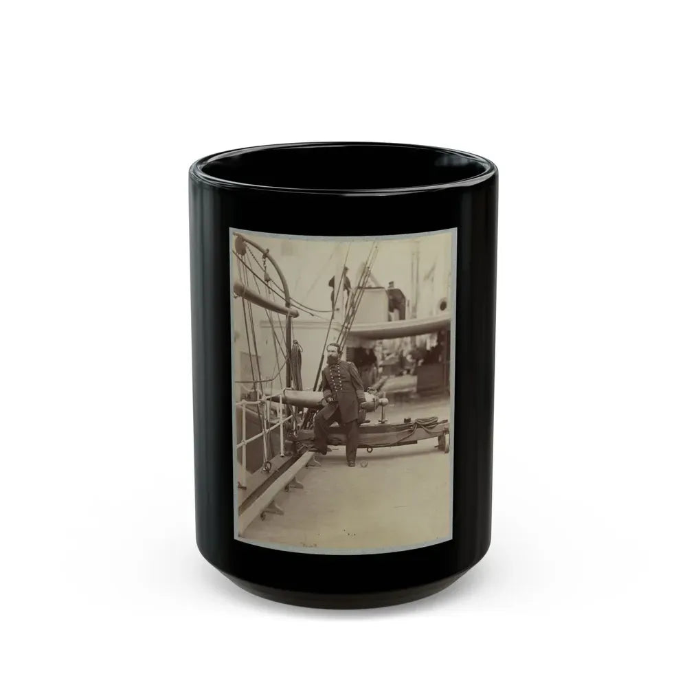 Admiral D. D. Porter (U.S. Civil War) Black Coffee Mug 15oz - Go Mug Yourself
