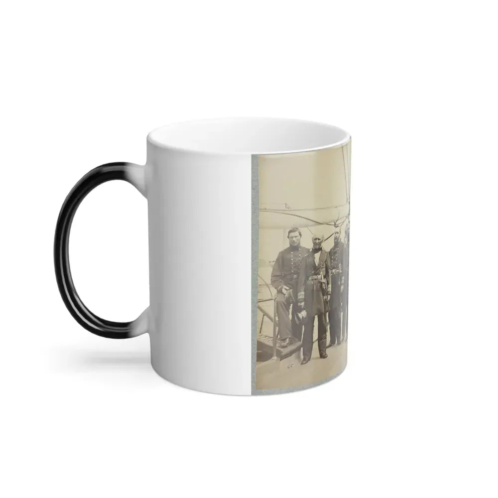 Admiral Dahlgren and Staff on Board U.S.S. Pawnee, Off Charleston, S.C. (U.S. Civil War) Color Changing Coffee Mug 11oz - Go Mug Yourself