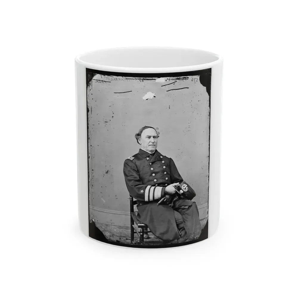Admiral David Glasgow Farragut (U.S. Civil War) White Coffee Mug 11oz - Go Mug Yourself