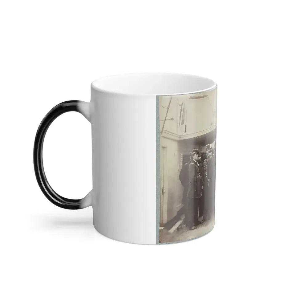 Admiral D.D. Porter and Staff on Board Flag-Ship, Malvern, Norfolk, Va., Dec. 1864 (U.S. Civil War) Color Changing Coffee Mug 11oz - Go Mug Yourself