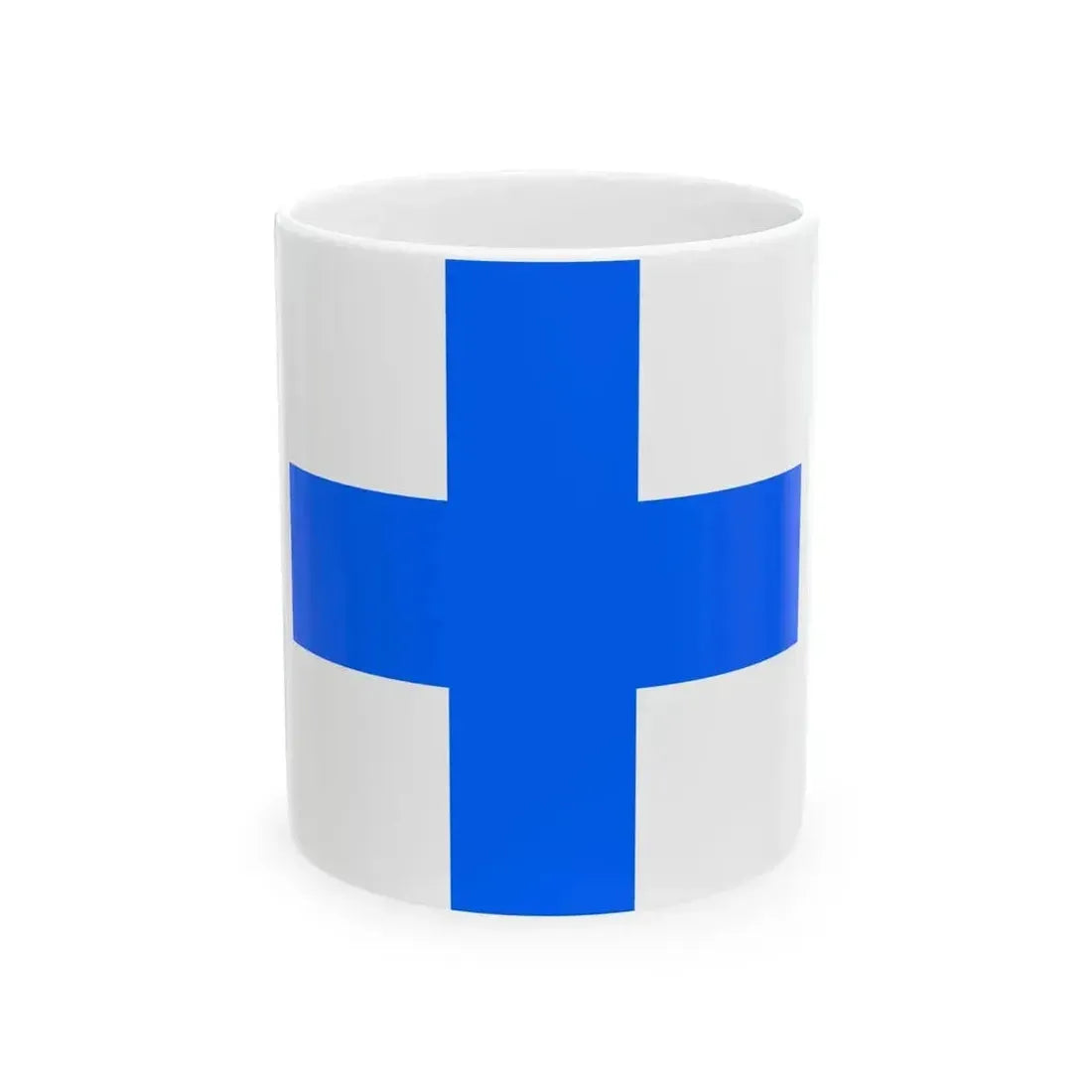 Admirals Flag of Finland 1919 (Finland) White Coffee Mug 11oz - Go Mug Yourself