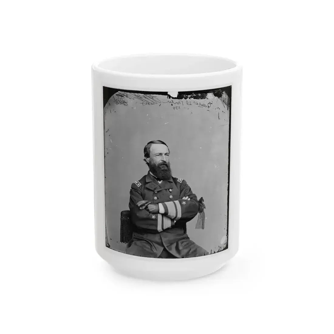 Adml. D.D. Porter, U.S.N. (U.S. Civil War) White Coffee Mug 15oz - Go Mug Yourself