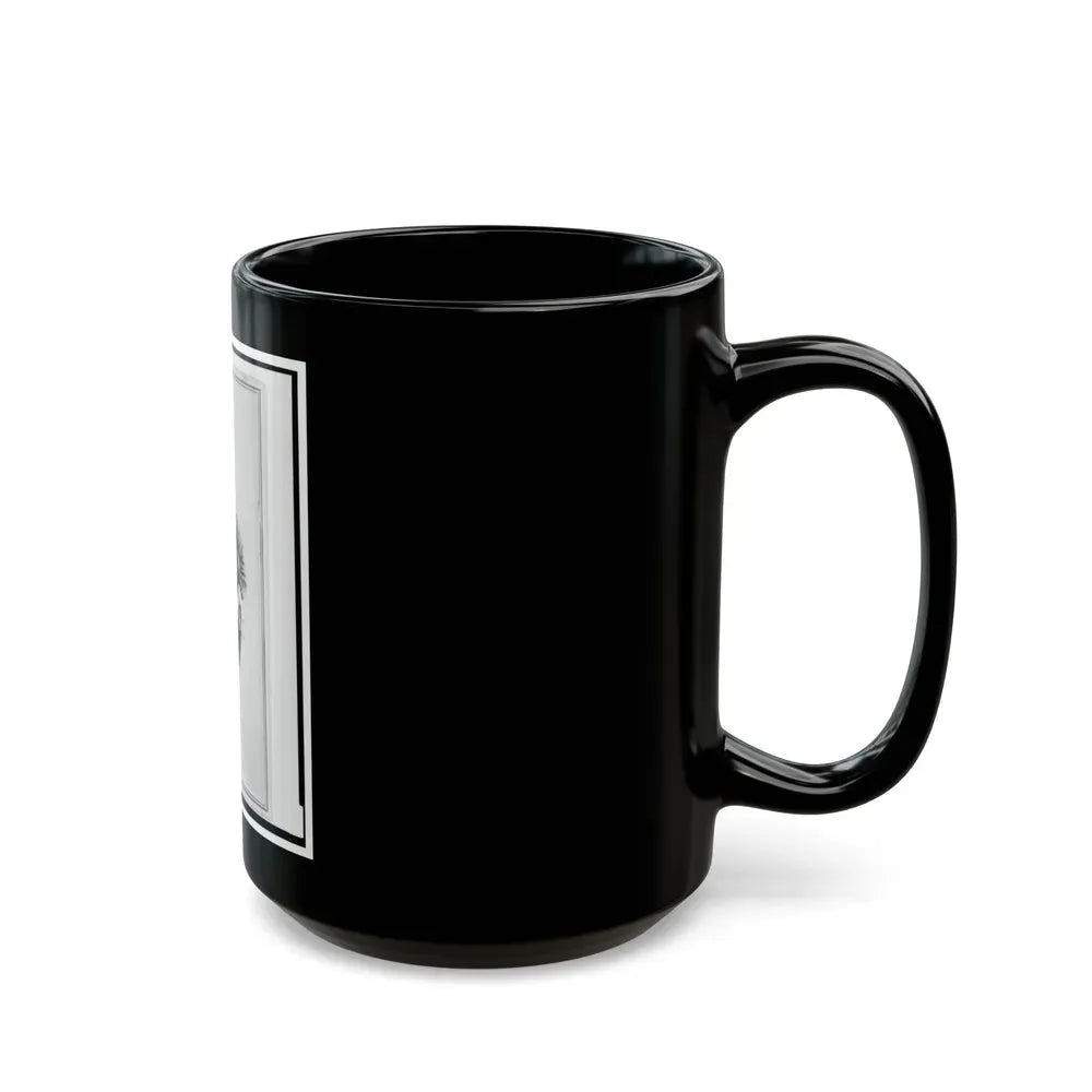 Adolph Metzner, Union Officer In The 32nd Indiana Regiment, Full-Length Portrait, Standing, Facing Front (U.S. Civil War) Black Coffee Mug - Go Mug Yourself