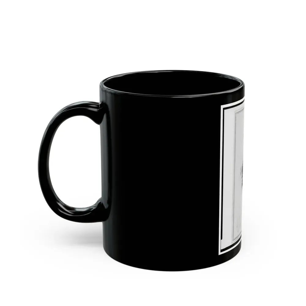 Adolph Metzner, Union Officer In The 32nd Indiana Regiment, Full-Length Portrait, Standing, Facing Front (U.S. Civil War) Black Coffee Mug - Go Mug Yourself