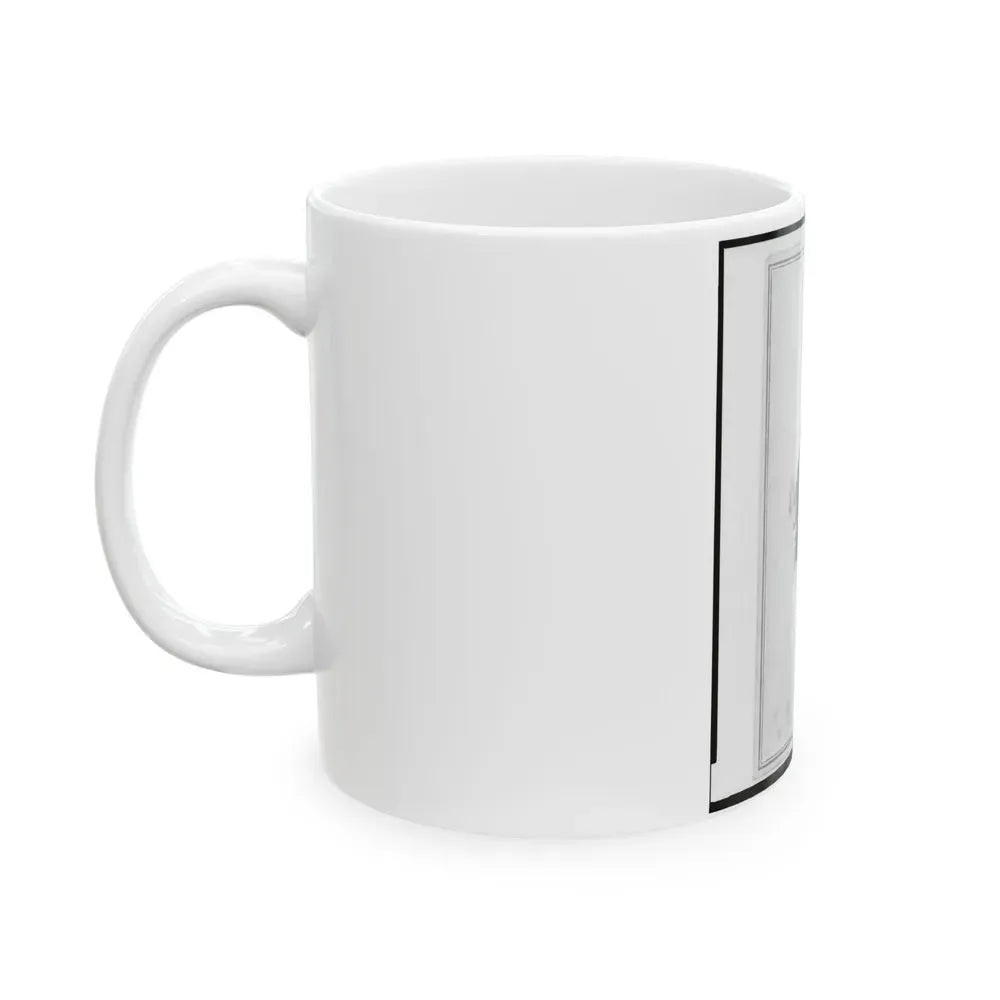 Adolph Metzner, Union Officer In The 32nd Indiana Regiment, Full-Length Portrait, Standing, Facing Front (U.S. Civil War) White Coffee Mug - Go Mug Yourself